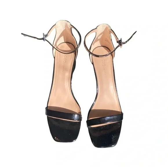 BcBgeneration Talia Black Ankle Strap Heels Size 9.5 - Picture 1 of 8